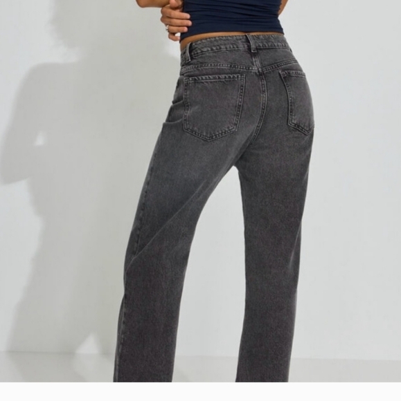 Garage Denim Droin Annees 90's Straight Faded Dusk Gray Juniors Jeans Size 5/27 - Picture 2 of 4